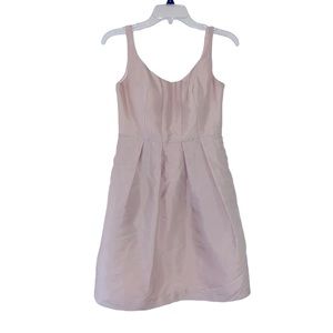 JENNY YOO cocktail dress satin rose pink mini dress sz (2)